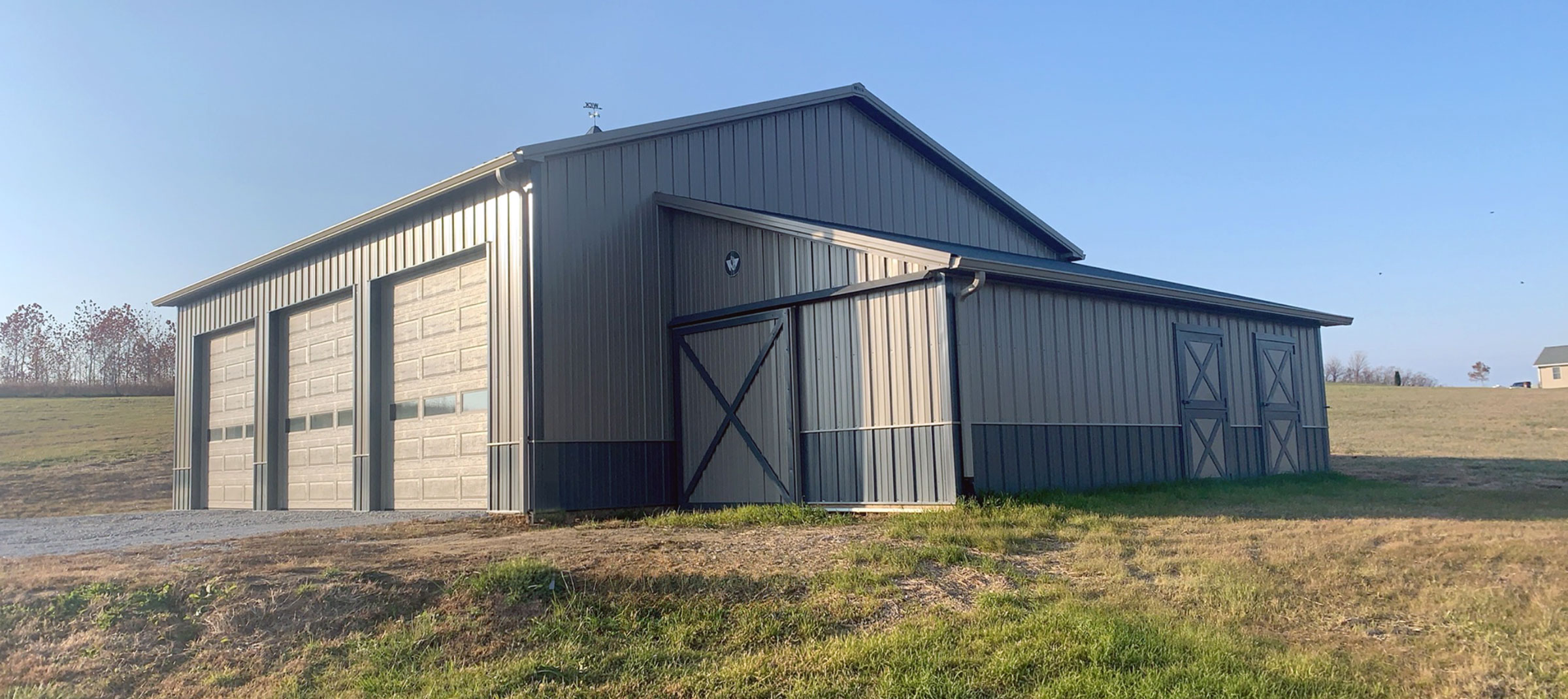 Post Frame Suburban Garage